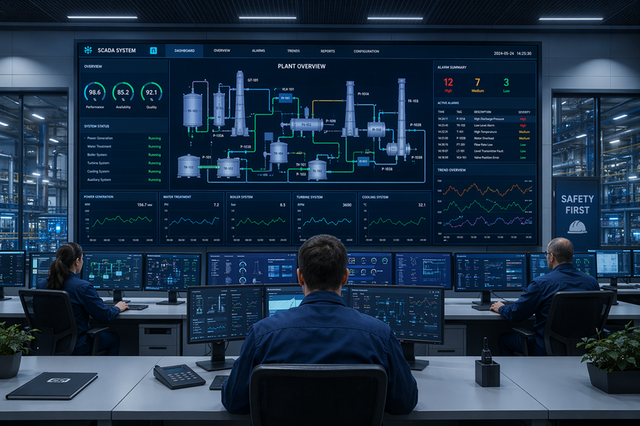SCADA Control Room Dashboard